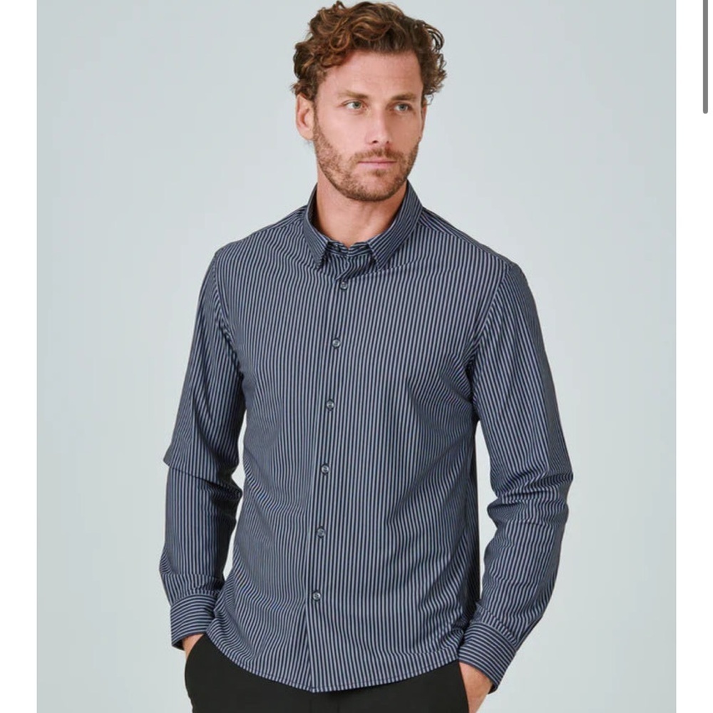 7 Diamonds Blaine Sport Shirt 4 way stretch size small